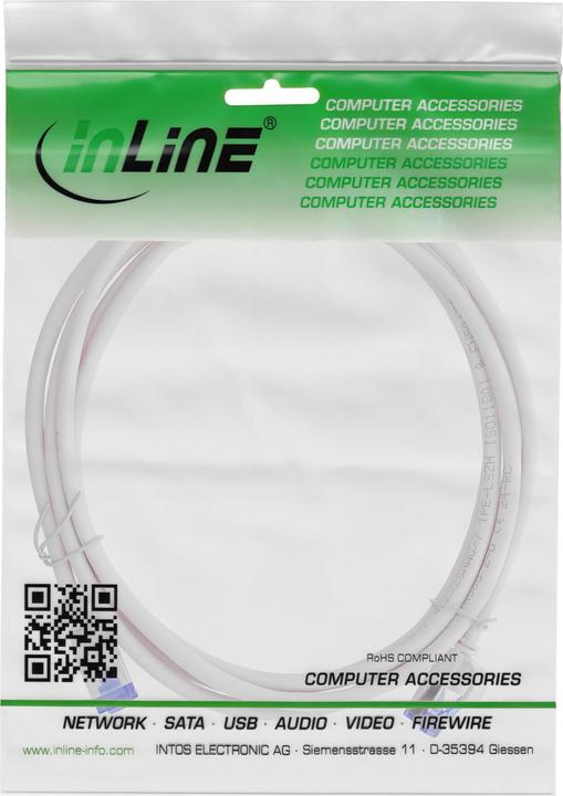 Produktbild InLine Patchkabel Slim (S/FTP, CAT6a, 1 m)