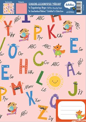 Produktbild Dabelino Geschenkpapier-Set Einschulung für Mädc (Geschenkpapier, 4 x)