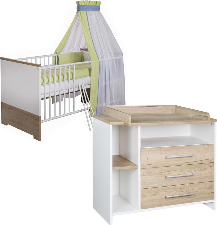 Schardt Eco Plus Sparset (Wickelkommode, Babybett)
