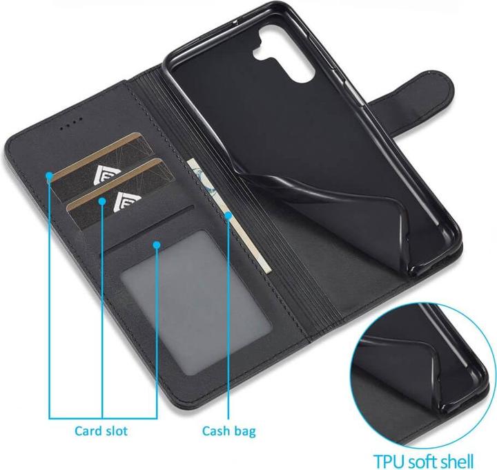 Immagine prodotto LC.Imeeke Galaxy A35 - Custodia in pelle nera (Samsung Galaxy A35)