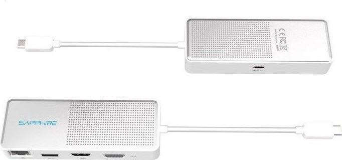 Actual product image Sapphire USB Type-C 4-in-1 Travel Dock with PD Charging (USB-C, USB-A)