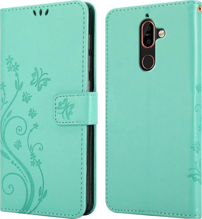 Image du produit Cadorabo Étui Flower Book pour Nokia 7 PLUS (Nokia 7 Plus)