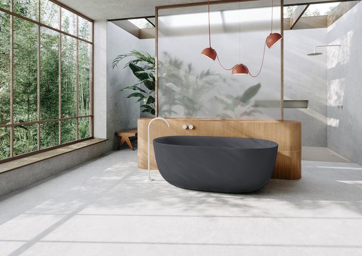 Immagine prodotto Kaldewei Meisterstücke Oyo Duo Mod. 1051-4034, vasca da bagno autoportante, 1730x820 mm, con troppo (92 cm, 76.50 cm)