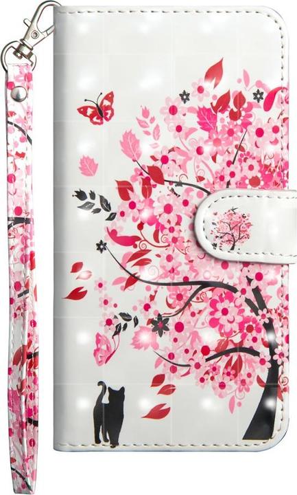 Actual product image Cover-Discount Galaxy S20 FE - case glitter effect tree pink (Samsung Galaxy S20 FE)
