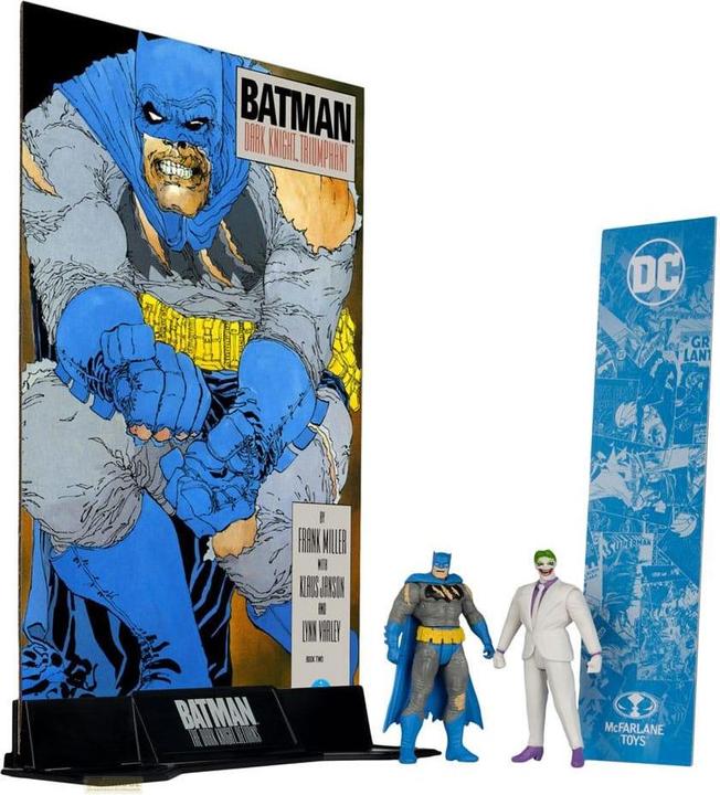 Actual product image McFarlane DC Direct Page Punchers Action Figures 2-Pack Batman & The Joker (Batman: The Dark Knight Returns)