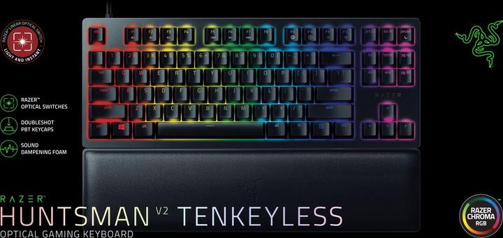Actual product image Razer Huntsman V2 Tenkeyless (CH, Cable)