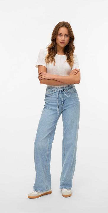 Actual product image Vero Moda VMTESSA Hohe Taille Weiter Beinschnitt Jeans Weit geschnitten (W26/L32)