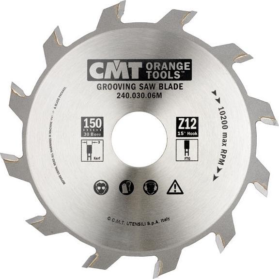 Produktbild CMT 240.030.06R Nutsäge industrielle Linie 150 x 35 x 12T Dicke 3 mm