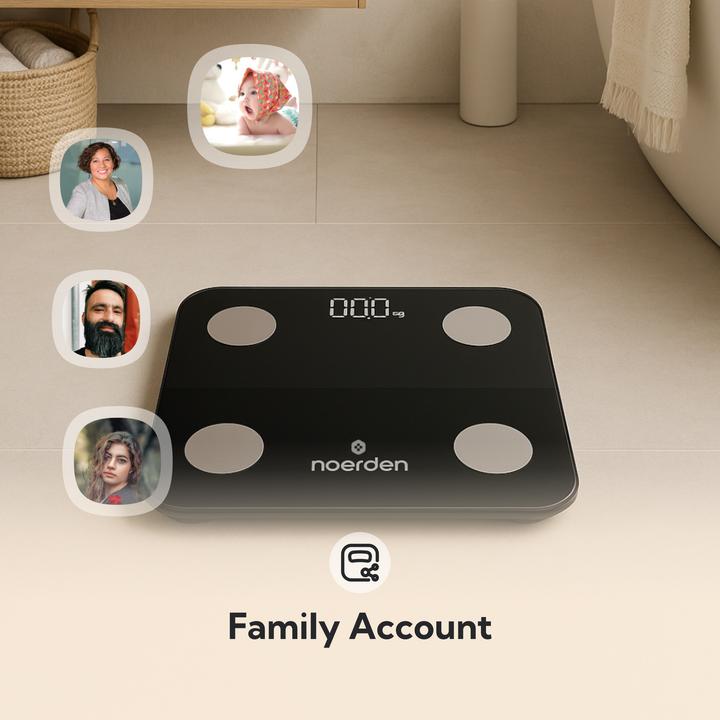Image du produit Noerden MINIMI+ Smarte Personenwaage Bluetooth schwarz