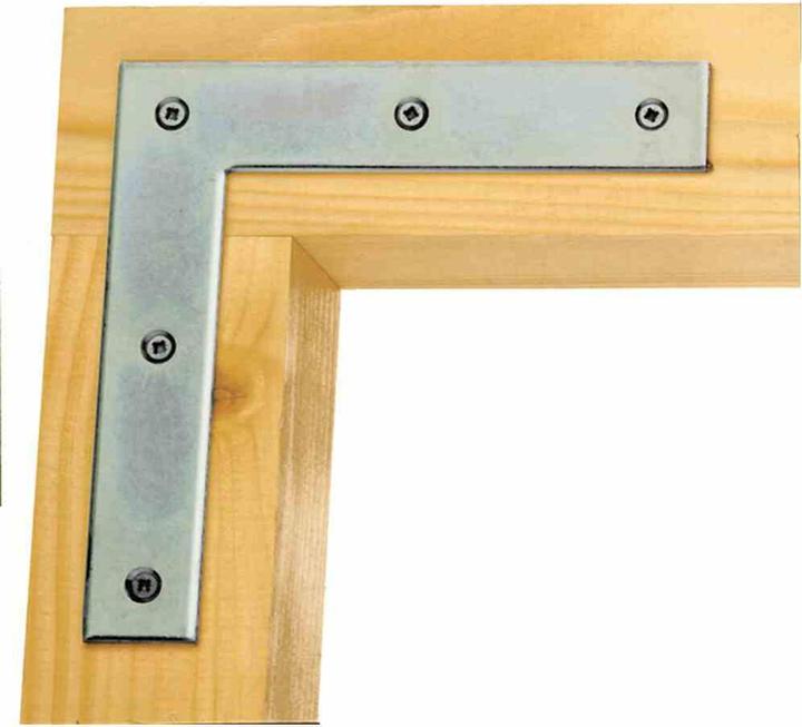 Immagine prodotto Alberts Staffa angolare quadrata 160 x 160 x 30 mm, zincata sendzimir, 1 pz. (Angoli, 10 pz.)