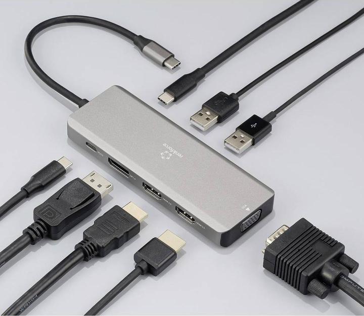 Produktbild Renkforce USB-C® Dockingstation RF-DKS-906 Passend für Marke Dockingstations: U (USB-C, 4 Ports)