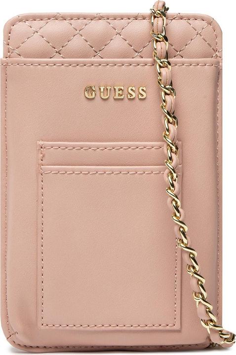 Actual product image Guess Synthetic Leather, Textile Bag, Pouch Phone, Pink, PW1510P230