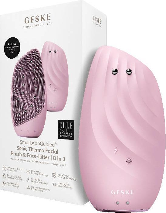 Actual product image Konjac Sponge Soniczna szczoteczka termiczna & lifting do twarzy 8w1 Geske z Aplikacją (różowy)