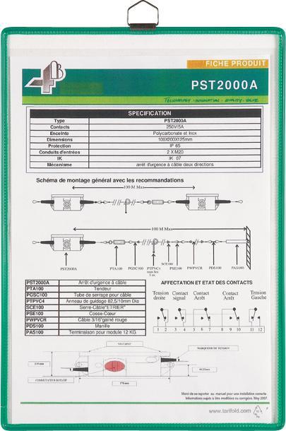 Productafbeelding Tarifold Achterkant kaart, DIN A4 staand, assorti