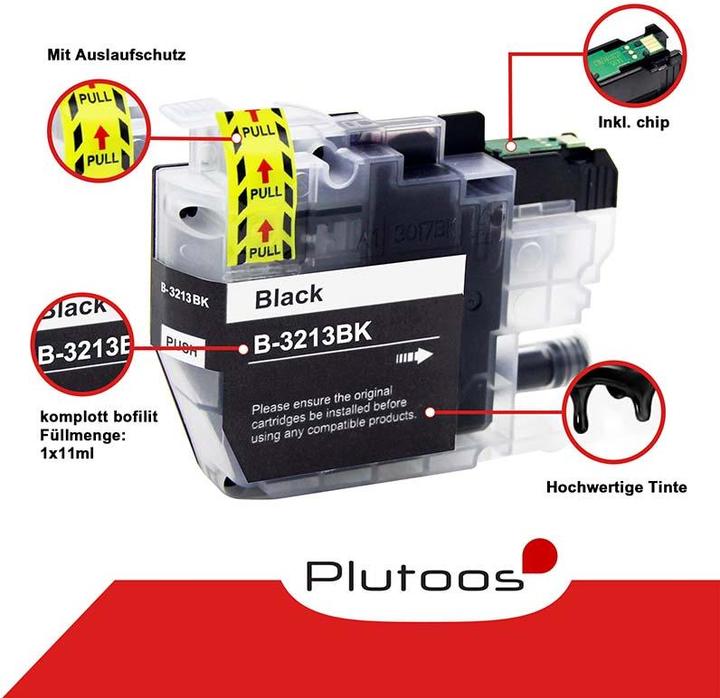 Image du produit Plutoos Brother LC-3213 Cartouches XXL compatibles, jeu de 4 couleurs (M, Y, C, CF)