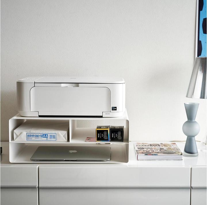 Produktbild Yamazaki Drucker-Regal mit Rollen TOWER (48 x 37 x 19 cm)