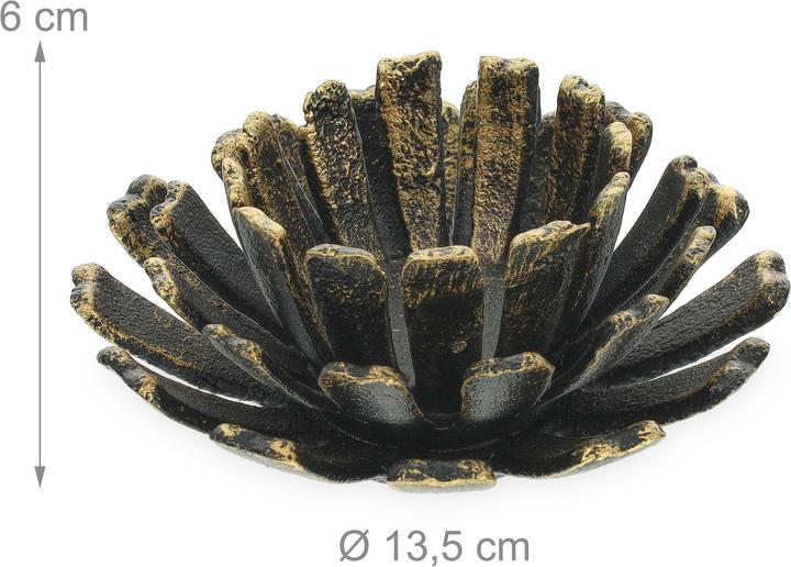 Actual product image Relaxdays Candle Holders (2 x, 13.5 x 13.5 x 6 cm)