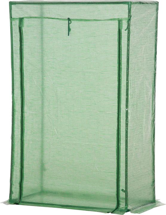 Image du produit Outsunny Serre en film plastique avec porte roulante et fermeture éclair