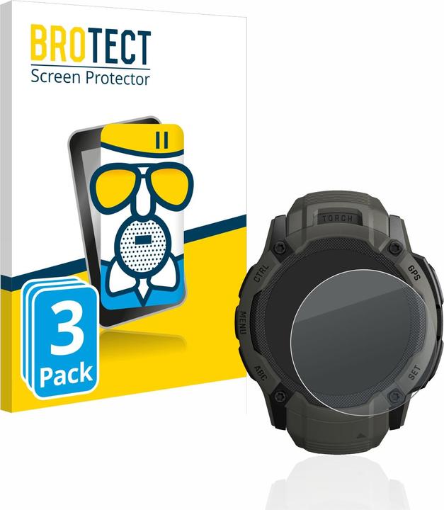 BROTECT AirGlass Vetro Opaco (Garmin Instinct 2X Solare)