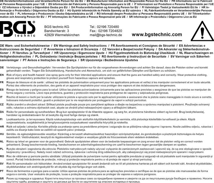 Image du produit BGS Kit de nettoyage pour pistolets à peinture 22 pièces