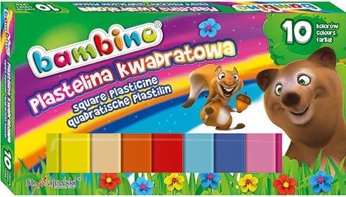Actual product image St. Majewski Square modelling clay for children, 10 colours