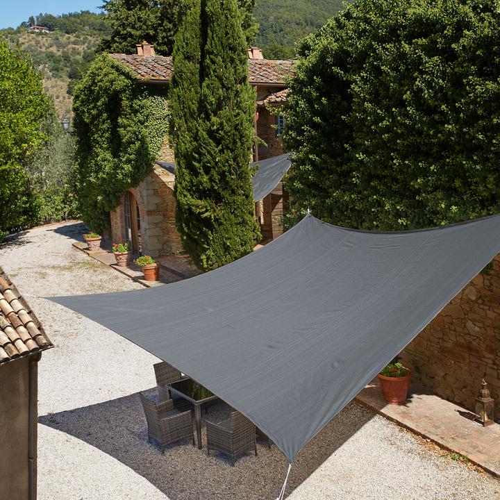 Image du produit tectake Voile d'ombrage carrée, variante 2 (400 x 400 cm)