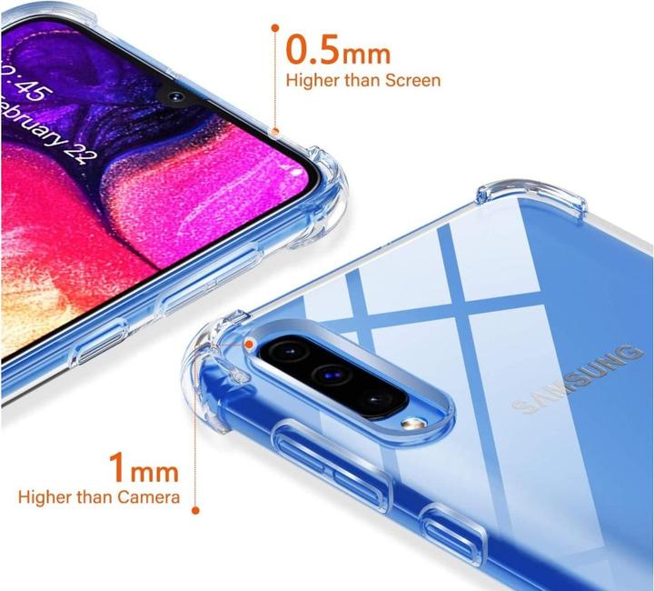 Actual product image Screenguard Samsung Galaxy A50 Case Crystal Soft Airbag Bumper (Samsung Galaxy A50)