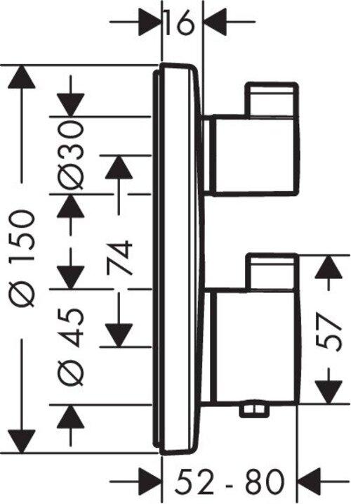 Produktbild hansgrohe Ecostat S Chrom