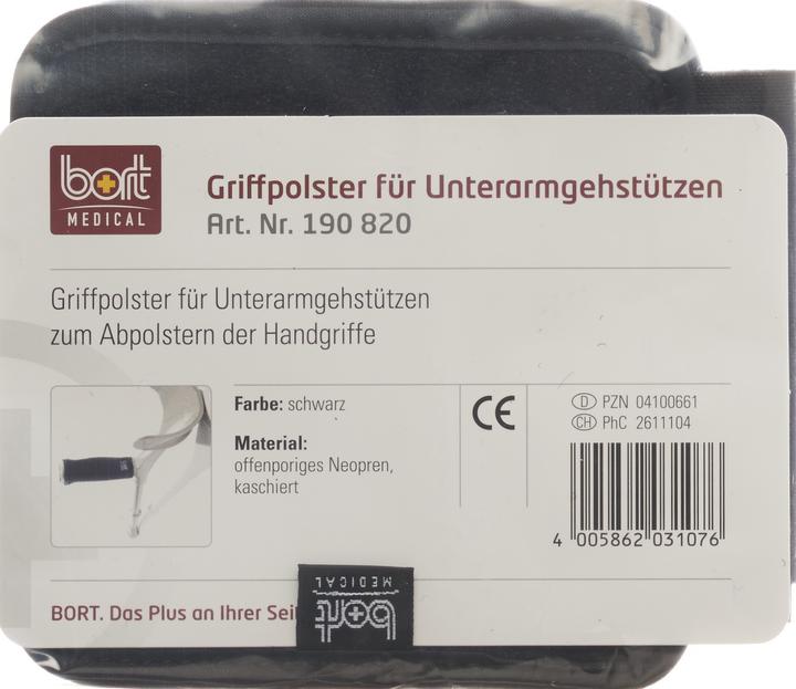 Bort Medical Griffpolster Velour schwarz