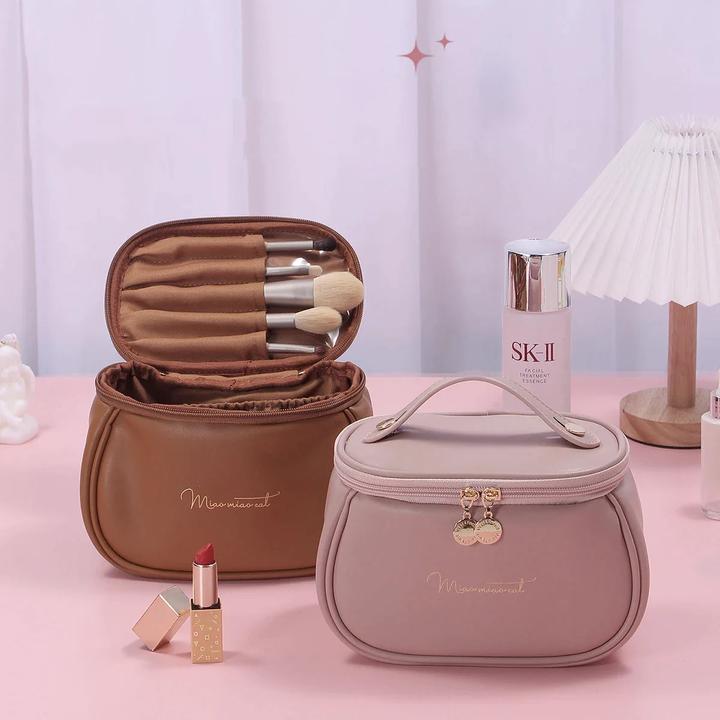 Immagine prodotto Only-Bags.Store Borsa da viaggio in pelle per il trucco, grande borsa per il trucco per uscire