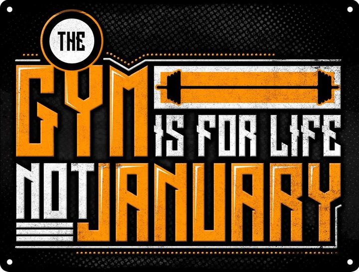 Grindstore MiniBlechschild The Gym Is For Life (20 x 15 cm)