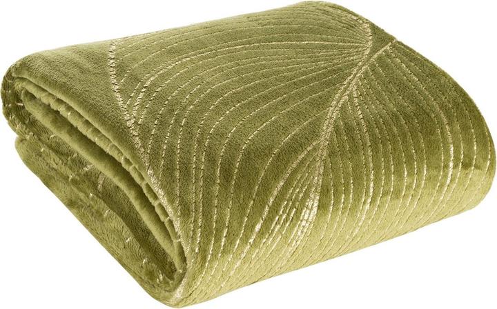 Actual product image Eurofirany BLANKET/BLANCA/3 150X200 OLIVE+GOLD (150 x 200 cm)