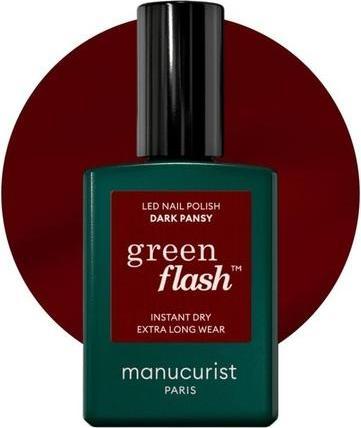 Immagine prodotto Manucurist Smalto per unghie Green Flash Viola scuro (Viola del pensiero, Smalto per unghie effetto gel)
