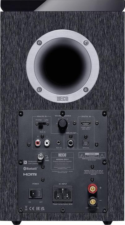 Actual product image Heco Aurora 200 P Active Bookshelf Speaker (1 pair, 70 W)