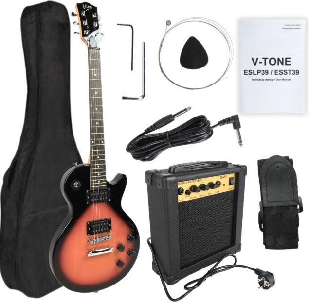 Image du produit V-tone elektrische Gitarre ESLP39 SB 4/4 Les Paul (Guitare électrique)
