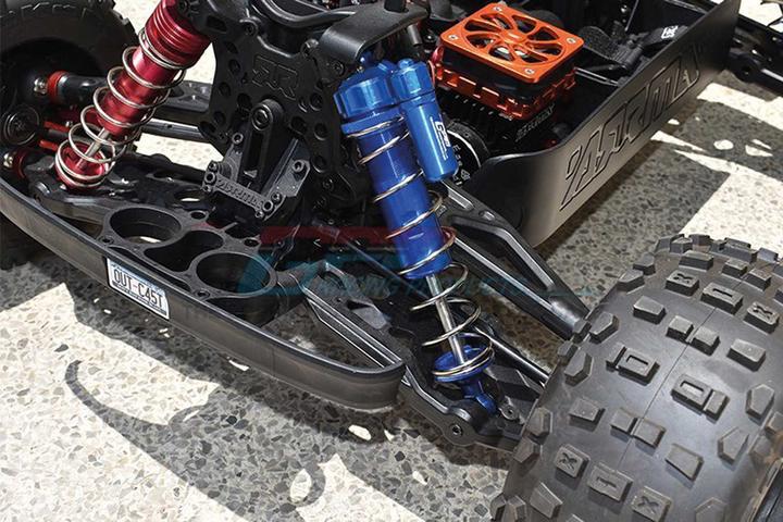 Produktbild GPM Alum. L-Shape Piggy Back Spring Dämpfer 177mm vorn schwarz ARRMA Kraton 8s