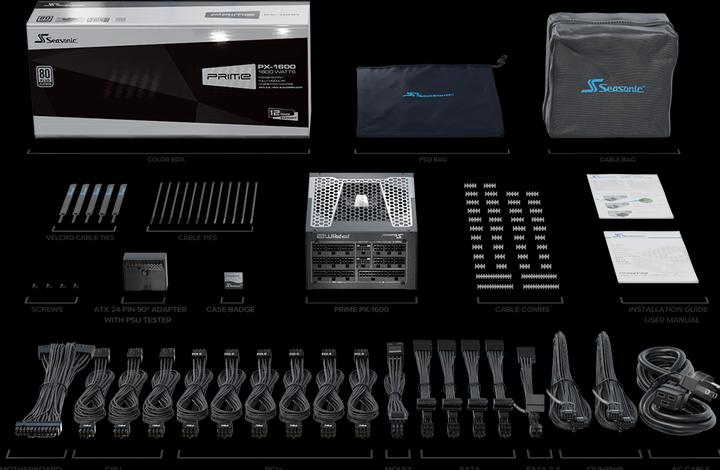 Actual product image Seasonic Prime PX-1600 Modular (1600 W)