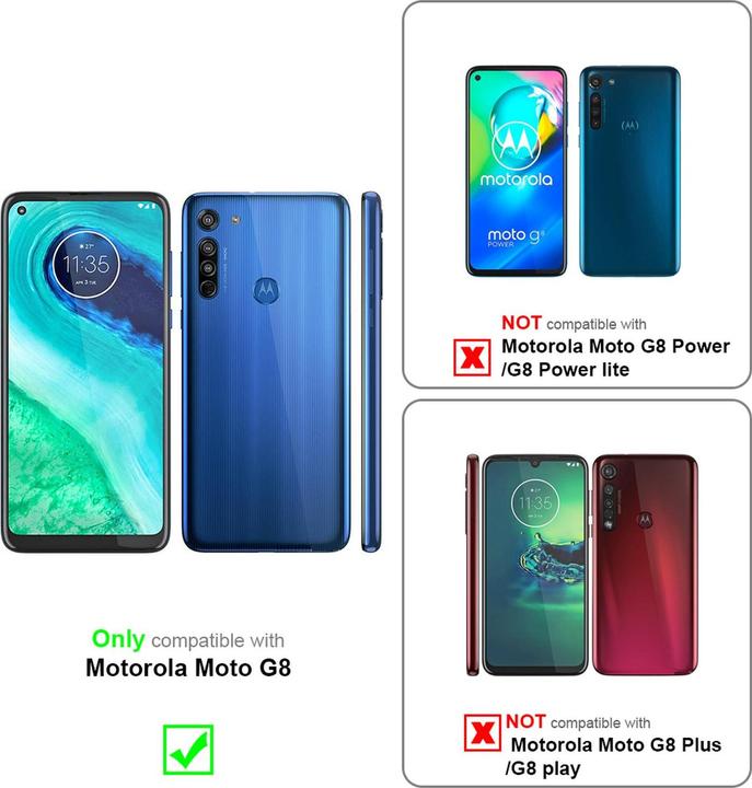 Immagine prodotto Cadorabo Copertina magnetica invisibile del libro (Motorola Moto G8)