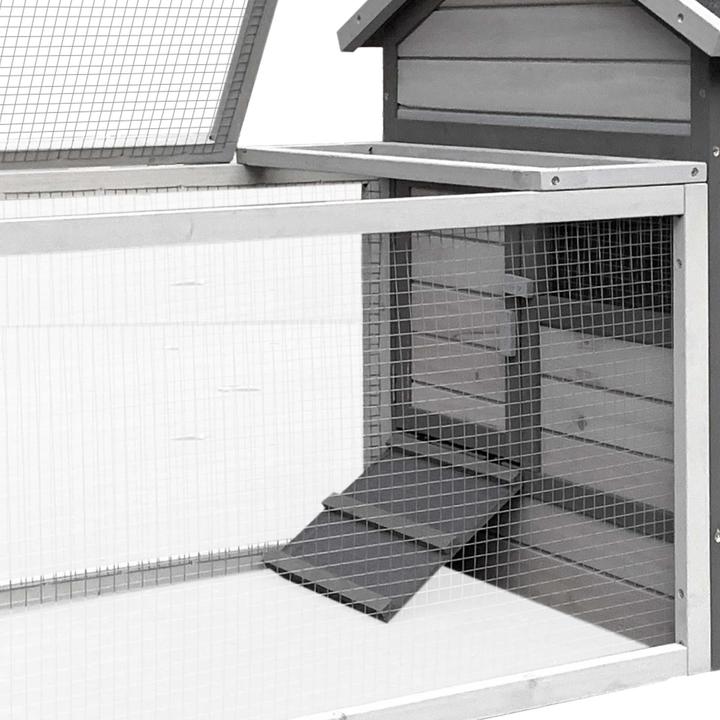 Produktbild Wiltec Hasenstall 1460x750x830mm Freilaufgehege Kaninchenkäfig Kleintierstall