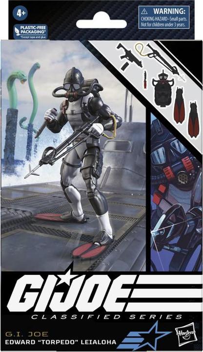 Actual product image Hasbro G.I. Joe Classified Series Action Figure 2023 Edward Torpedo Leiaioha