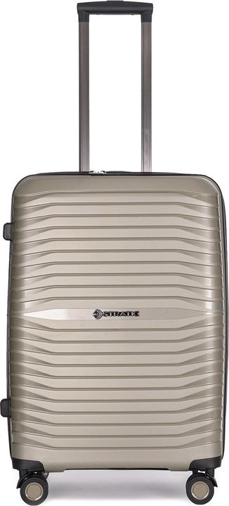 Stratic Bright+ 4 Rollen Trolley M 66 cm mit Dehnfalte (73 l, M (50 - 90l))