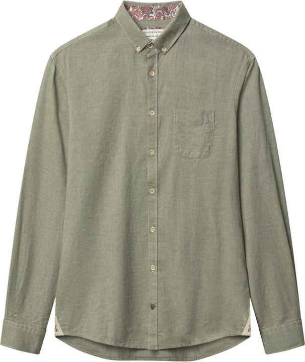 Colours & Sons Langarmhemd Shirt Brushed Twill