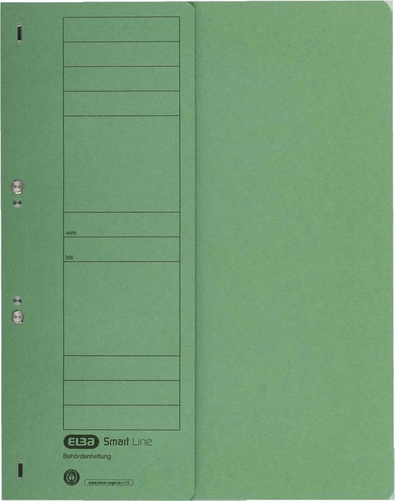 Actual product image Elba Cardboard eyelet stapler, green, official stapling half front cover, packed of 50 pcs. (A4, 50 x)