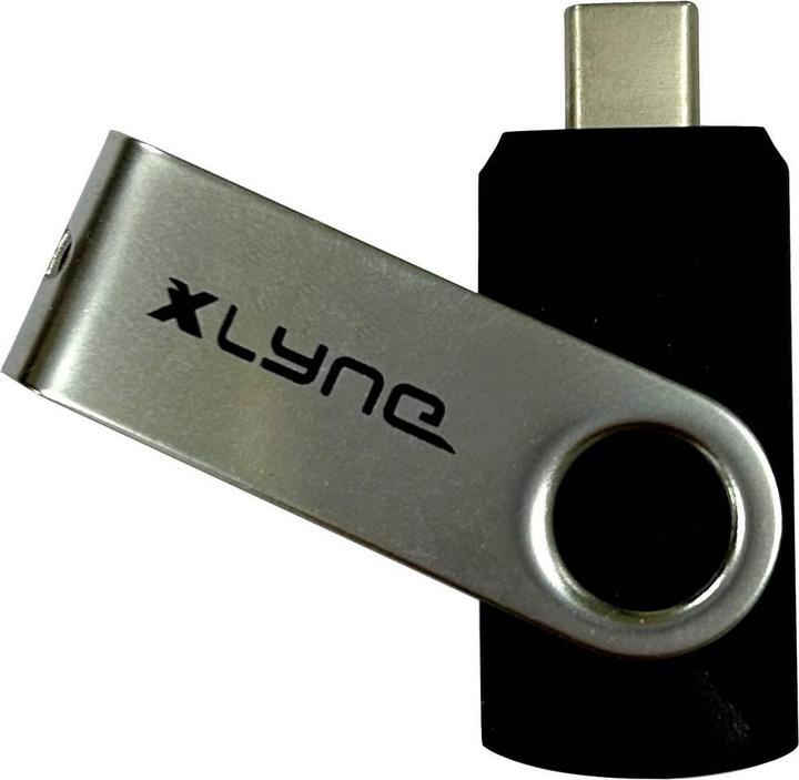 Produktbild Xlyne USB-Stick Retail 32 GB Schwarz/Silber 7603200 USB-C® (32 GB, USB-C)