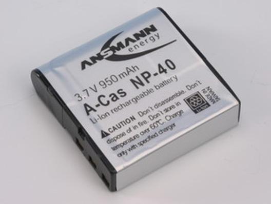 Actual product image Ansmann Casio NP-40 Battery (Camera battery)