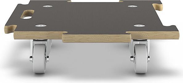Actual product image Wagner System CONNECT transport dolly with MaxiGRIP, GH 1393, LxW 390 x 390 mm, max. load 200 (200 kg)