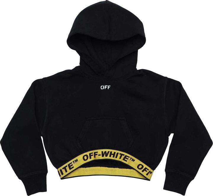 Immagine prodotto Off Felpa Corta con Cappuccio Logo Bambini (128)