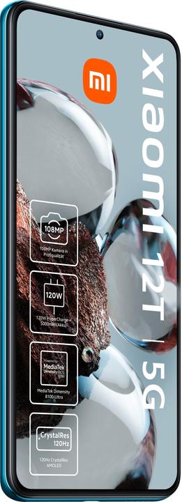 Productafbeelding Xiaomi 12T (256 GB, Blauw, 6.67", Dubbele SIM, 108 Mpx, 5G)