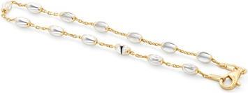 Beneto Stylish gold-plated bicolor bracelet AGB605 - Length: 17 cm (L) (17 cm)