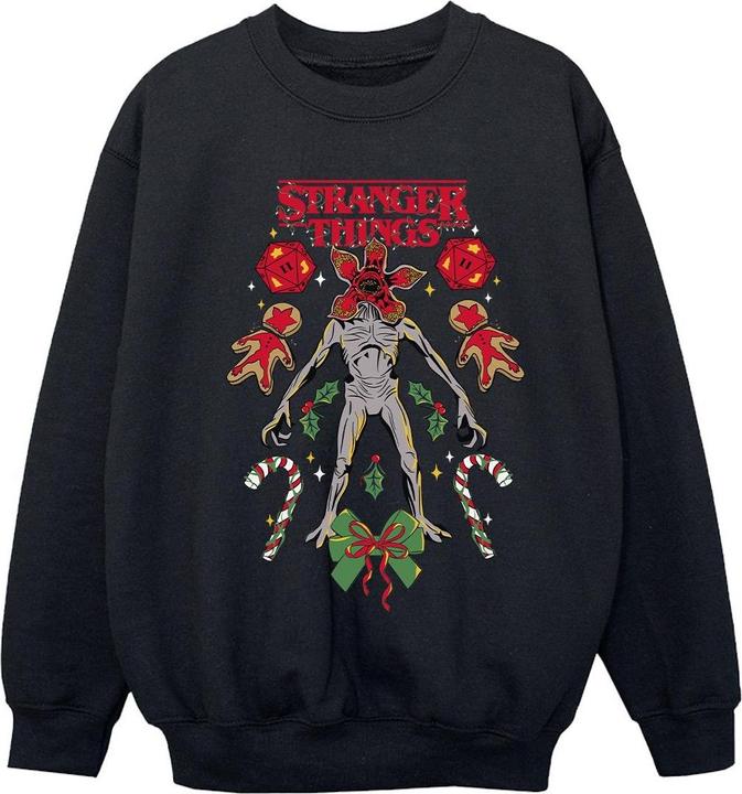 Netflix Stranger Things Christmas Demogorgon Sweatshirt Mädchen